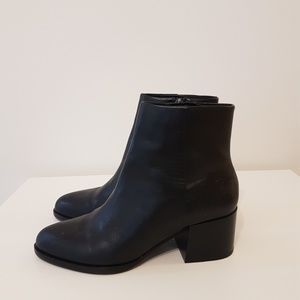 NEW SAM EDELMAN JOEY BLACK LEATHER BOOT